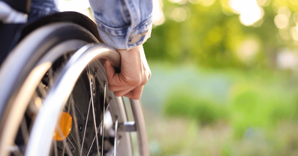 man in wheelchair