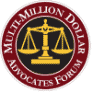 multimillion dollar advocates and forum ratings badge